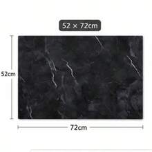 1pc Diatom Mud Dark Black White Marble Stove Top Cover Mat, Anti-Scratch Heatproof Waterproof Multi-Use Pad For Kitchen Laundry Washer Countertop - Multicolor - View 14