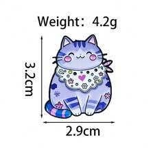 趣味貓咪迷因胸針套組－可愛動物琺瑯別針，適用於包包與夾克配件 - 彩色 - 查看 21