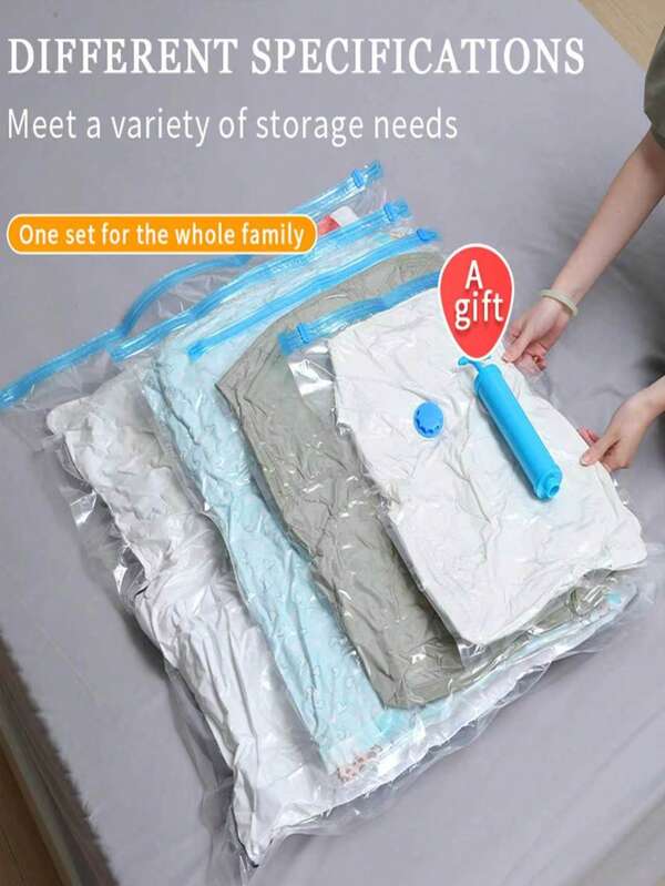 Compression Bags, Travel Essentials, Space-Saving Storage Bags, Vacuum Seal Bags, Practical Travel Items, Suitable For Storing Clothes, Bedding, Pillows, Blankets; Storage Bags For Storing Home Clothing In Autumn And Winter; Also An Ideal Choice For Bedroom Decor And Autumn Decor.