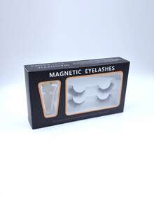 2 Pairs Magnetic False Eyelashes, Reusable, Natural Look, With Applicator, No Glue Needed, Easy To Wear And Remove (Magnetic Eyelashes) - View 8