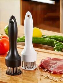 1 pieza Ablandador de carne para cocina de RV, herramienta de cocina de camping RV, ablandador de carne de acero inoxidable, adecuado para cocina del hogar y accesorios de cocina de RV - Multicolor - Ver 4