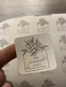 客製化正方形貼紙 4/5/6/7 cm，個性化貼紙，商業標籤，婚禮派對生日畢業父親節禮物，返校季 - 方形 - 查看 8