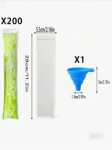 10/50/100pcs Fruit Pudding Molds, Summer Refrigerated/Frozen Disposable Popsicle Bags, DIY Homemade Ice Pop Molds, Ice Cream Popsicle Self-Sealing Bags, Suitable For Vegetables, Juice, Fruit Puree, Ice Cream, Fruit Popsicles, Sealab Storage Bags - Multicolor - View 10