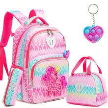 3pcs/Set Kids School Backpack, Includes Crossbody Bag, Cute Travel Backpack Set - 1080 Girls Combo Pack - View 20