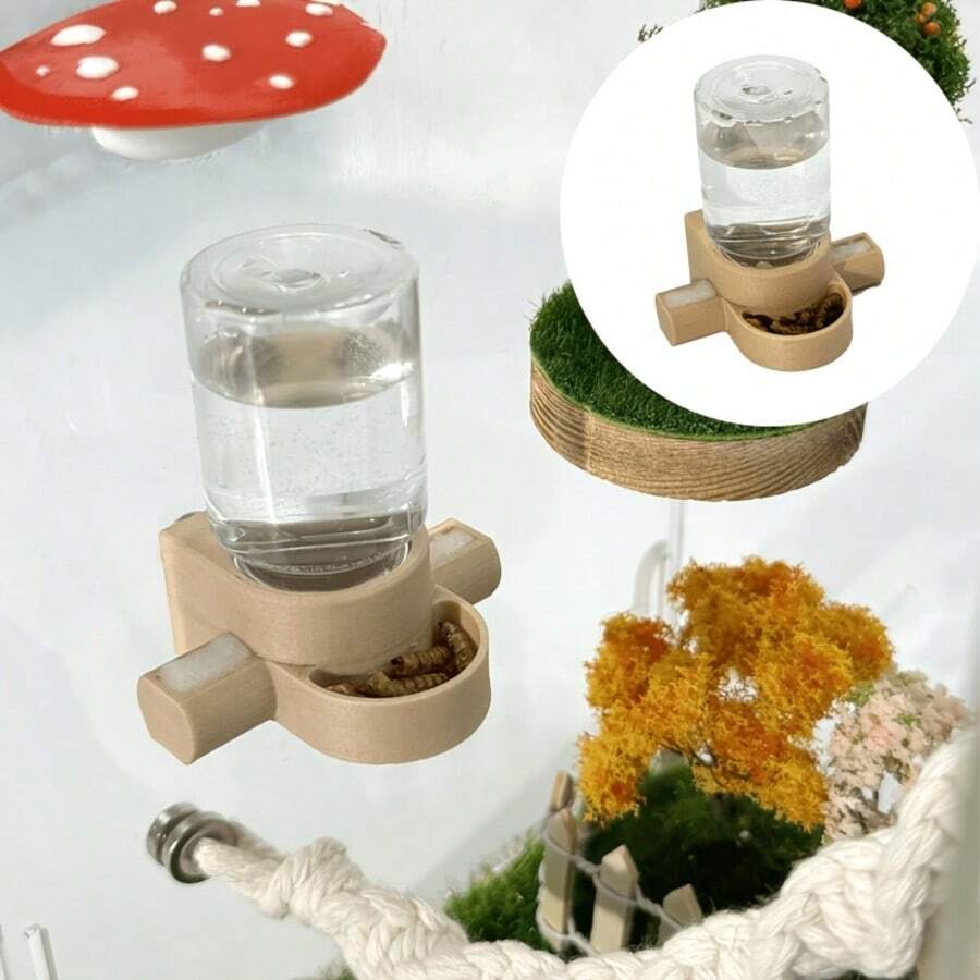 Magnetic Hanging Spider Feeding And Watering Station, Insect Water Dispenser, Jumping Spider Supplies, Jumping Spider Water Dispenser, Suitable For Jumping Spiders, Tarantulas, Mantises - Style A - View 1