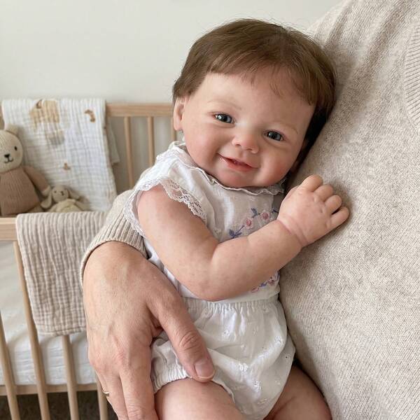 Anatomically Accurate 18 Inch Vivienne Silicone Girl Newborn Doll With Soft Touch Ideal For Birthday Gifts
