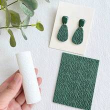 1Pc Polymer Clay Seamless Texture Roller Mold-Durable Plastic Tool For Earring Making, Leather Textures,DIY Crafts Jewelry Decoration - A - View 6