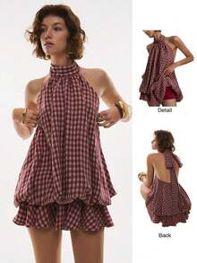 Women Midi Dresses - 黑色 - 查看 2