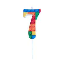 HIBIRTH 1pc Creative Colorful Building Block Candle Cake Decoration Polka Dot 0-9 Candles Birthday Party Celebration Baking Plug-In - View 8
