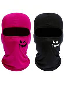 Breathable Unisex Balaclava Face Mask, Stretchable Summer Cooling Neck Gaiter, Multi-Functional Graffiti Logo Hat Mask, Suitable For Cycling, Outdoor Running, Fishing, Skiing, Washable Windproof Headwear, Fitness - Multicolor - View 11