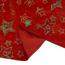 50*160cm Soft Plush Christmas Velvet Fabric Polyester With Christmas Candy Cane Crutch DIY Wedding Cosplay Craft Decor - Default - View 2