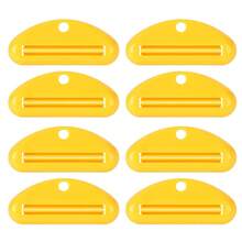 Extrusor de pasta de dientes manual creativo, dispensador exprimidor de tubo de pasta de dientes de plástico colorido, herramienta exprimidora de pasta de dientes colgante, adecuado para pasta de dientes de baño, crema, extrusor cosmético - Multicolor - Ver 16