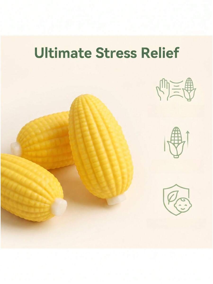 1pc Cute Squeeze Toy, Dessert Style, Soft Banana Texture, Fun And Joyful, Suitable For Office, Stress Relief Toy, Exquisite Decoration, Christmas Eve/Christmas Gift Choice - Multicolor - View 1
