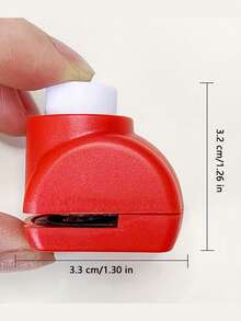 1pc Mini Cute Heart-Shaped Paper Puncher, Portable Manual Paper Embossing Tool For Handmade Paper Crafts - Multicolor - View 2
