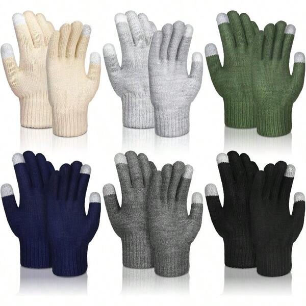 Alpaca Wool Gloves Thermal Winter Warm Screen Knitted Gloves Working Running Biking Driving Men And Women