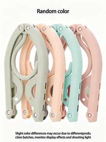 1/6/12pcs Foldable Travel Hangers, Space-Saving Non-Slip Bra Drying Rack, Portable Pocket-Sized Clothes Hooks, Suitable For Travel, Home, Camping, Camping Essentials, Camping Gear, Holiday Essentials, Travel Essentials, Storage, Home Accessories - Multicolor - View 14