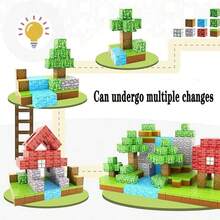 Magnetic Blocks, Magnetic Cubes, Magnetic Building Blocks, Sensory STEM Toys, Magnetic Blocks Starter Set - Develop STEM Skills, Inspire Creativity, Enhance Problem-Solving Abilities, Perfect Sensory Gift, Cube Stacking Travel Outdoor Game (Random Color) - Multicolor - View 3