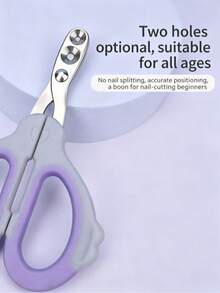 3pcs/1pc Set Curved Pet Nail Clipper, Small Hole Design To Prevent Cutting Blood Line, Nail Trimmer For Cats, Dogs, Puppies, Rabbits And Guinea Pigs, Multi-Color Soft Grip Handle Pet Grooming Tool, Cat Accessories, Rabbit Pet Supplies, Dog Essential, Puppy Essential, Saudi Arabia National Day Gift, Christmas Gift, Halloween Gift - A - View 3