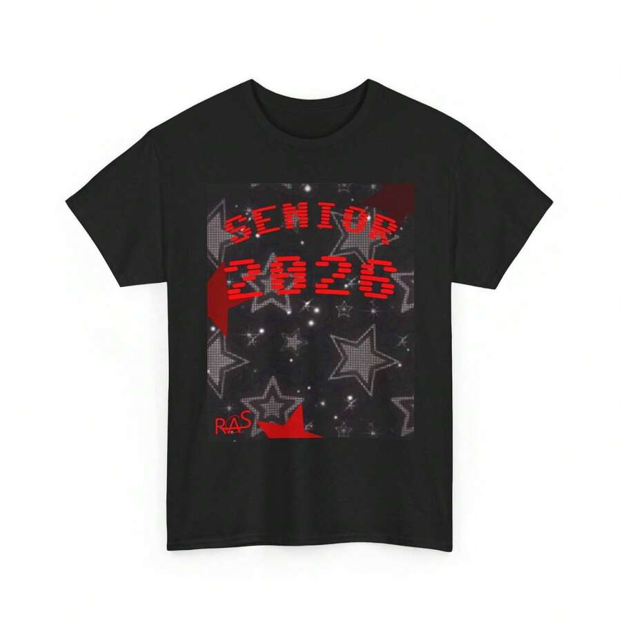 Y2k - Senior Class Of 2026 Red - Breathable Graphic Tee - Black - View 1