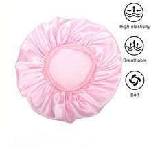 1 pieza Gorro/Sombrero de dormir de satén multicolor con ala ancha para mujer, adecuado para uso diario - Multicolor - Ver 3