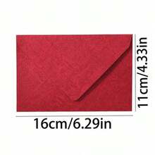 50pcs Vintage Oriental Red Tree Pattern Envelope & Stationery Set - 16.5x11cm Embossed Wedding Invitations, Greeting Cards, Valentine's Day Love Letters, Special Touch, 250g Premium Paper, Compatible With Stamps, Chinese Texture Paper Gift Box - Red Envelope - View 3