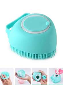 1/2pcs Soft Silicone Bath Brush, Gentle Exfoliating Massager, Multi-Functional Bathing Tool, Can Be Used As Storage Bag, Storage Box, Container And Hair Clip (Random Color) - Random Style and Color - View 11