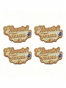 1個/2個/3個/4個鄉村音樂歌手貼布 德州藍波奈刺繡燙貼 - 彩色 - 查看 10