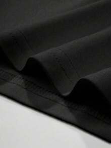 Chaleco deportivo para hombre, poliéster transpirable, diseño estampado informal; camisa de uso diario para hombre, camiseta para hombre, ropa para hombre, sudadera para hombre, sudadera. - Negro - Ver 4