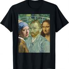 Art Masterpieces T-Shirt Artwork Painting Art Lover Gift Idea T-Shirt - Black - View 1