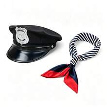 1件/2件/6件 軍警帽，萬聖節角色扮演，日常街頭風，哥德風派對裝扮帽 - 彩色 - 查看 1