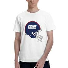 New York Giants Men's T-Shirt, Soft And Stretchy Cotton, Round Neck, Comfortable Slim Fit, Breathable And Durable, Basic For Everyday Wear, Office Or Casual Outings - 白色 - 查看 4