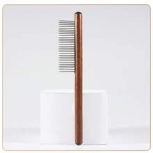 1/3PCS Comfortable Wooden Handle Brushes For Cats And Dogs - Stainless Steel Teeth, Suitable For Long And Short Hair, Pet Grooming Tools, Stainless Steel Brushes, Wooden Handle Grooming Tools - View 10