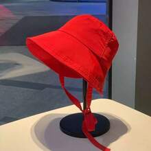 1 buah Topi Ember Dekorasi Pita, Topi Matahari Bertepi Lebar Tahan Air Cepat Kering untuk Wanita di Musim Panas, Perlindungan UV untuk Aktivitas Luar Ruangan - Topi ember dasi kupu-kupu - View 10