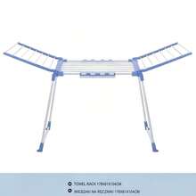 1PC Expandable Clothes Drying Rack,Foldable Clothes Drying Rack, Multifunctional Floor-standing Drying Rack,Large Capacity Airer for Indoor/Outdoor,Winged Laundry Drying Rack, Collapsible & Portable, Space Saving Cloth - 查看 12