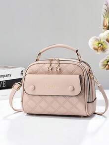 Women's Black Quilted Multi-Zipper Tote Bag, Top Handle And Adjustable Crossbody Strap, PU Leather Shoulder Bag With Star Charm Zipper, Suitable For Daily Commute, Work And Travel - Multicolor - View 13