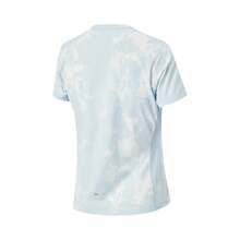 Li-Ning 女款快乾反光 T-Shirt ATSW146，透氣涼感跑步健身上衣 - 初霜藍滿底印 - 查看 3