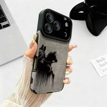 [Envío en 24h desde DE/FR/ES] Funda de teléfono con patrón vintage de caballero y caballo, a prueba de golpes, compatible con la serie 17/16/15/14/13/12/11, cubierta protectora de TPU con textura de cuero sintético, resistente a arañazos y al desgaste, estilo, adecuada para entusiastas de la moda, regalo ideal para cumpleaños y días festivos. - 3 - Ver 8