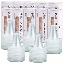 5 Boxes 100pcs Universal Ear Thermometer Covers High Quality Ear Thermometer Covers Professional Manufacturer Disposable Ear Thermometer Covers - White - View 7