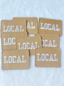 2pcs Local Embroidered Iron On Sew On Patches Cute Appliques For Trucker Hats Jeans Shirts Jackets Bags Apparel Accessory - Multicolor - View 8