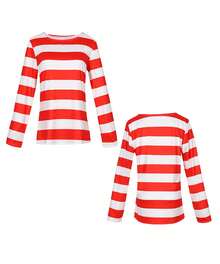Disfraz de Halloween para padres e hijos: Smart Wally, disfraz de cosplay de dibujos animados británicos. - Ropa para niños Worry + Gafas + Sombrero - Ver 8