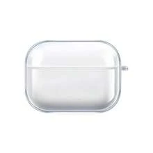 適用於 4/3/2/Pro/Pro2/Pro3 的保護殼，Apple 高透明 TPU 耳機殼附耳掛，藍牙耳機收納充電盒保護套，極簡百搭簡約款 - 無色 - 查看 2