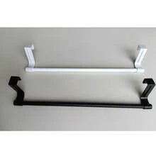 Stainless Steel Single Bar Towel Rack, Suitable For Kitchen And Bathroom, No Drilling Required, Towel Hanging Rod, Cabinet Door Hook - Multicolor - View 12
