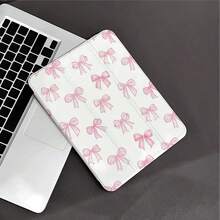 水彩粉色蝴蝶結印花平板保護殼，相容 iPad 10代 10.9 吋 2022/Air 13(M3 2025)/Air 11(M3 2025)，相容 、Pad、Matepad、Pad、Honor Pad - 彩色 - 查看 6