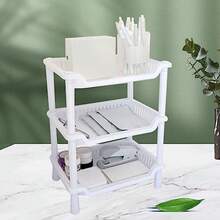 Bathroom Countertop Tray 3-Tier Countertop Organizer Removable Multifunctional Cosmetics Storage Shelf Rack for Small Spaces/1327 - como en la imagen - Ver 8