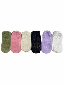 1/3 Pairs Women's Summer Yoga Socks, Mesh Breathable Thin Silicone Non-Slip Sports Socks, Indoor Floor Boat Socks, Suitable For Fitness Pilates Non-Slip Socks - Multicolor - View 6