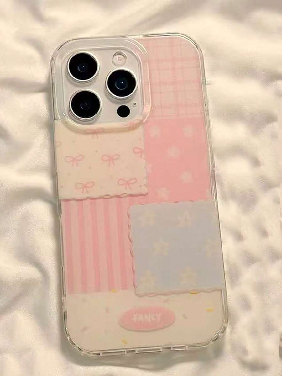 1個 Ins風 滴膠電鍍蝴蝶結 IMD 全包防震 TPU 手機殼 適用於 Apple 11 Pro Max/12 Pro Max/13 Pro Max/14 Pro Max/15 Pro Max/16 Pro Max/17 Pro Max - 彩色 - 查看 1