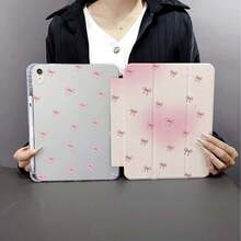 極簡粉色蝴蝶結與愛心平板保護殼，相容 iPad 10代 10.9 吋 2022/Air 13(M3 2025)/Air 11(M3 2025)，相容 、Pad、Matepad、Pad、Honor Pad - 彩色 - 查看 1
