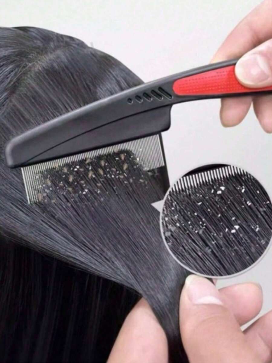 A Scalp-Cleaning, Ultra-Dense-Toothed, Anti-Dandruff Beauty And Cleaning Long-Handled Comb - Multicolor - View 1