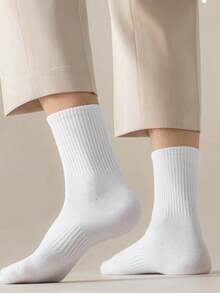 20 Pairs Plus Size Unisex Thin Breathable Antibacterial Odor-Resistant Crew Socks, Suitable For All Seasons - Multicolor - View 6
