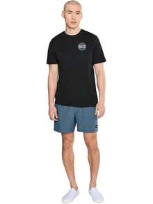 Hurley Camiseta de manga corta con relleno para hombres - Negro - Ver 2